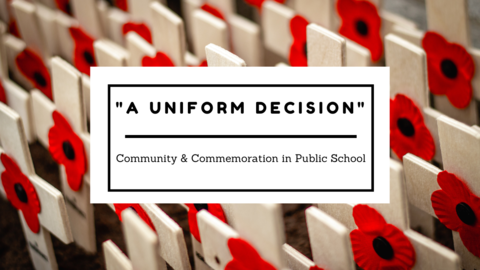 field of crosses with poppies