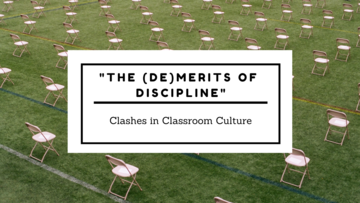 uniform rows of folding chairs on a grass field